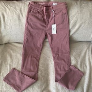 NWT Pink AG ankle skinny jeans - pink - size 25